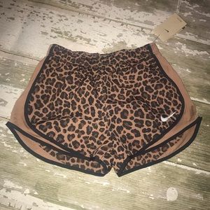 NWT Nike Dri-Fit Running Leopard Shorts sz S